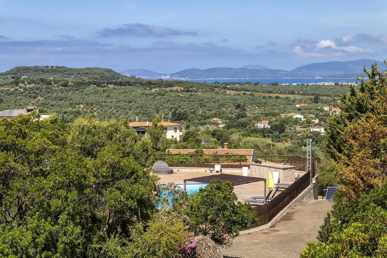 Konukevi Villa Luna E' Pedra - Suite In Villa Con Vista Sulla Baia Di Alghero E Piscina